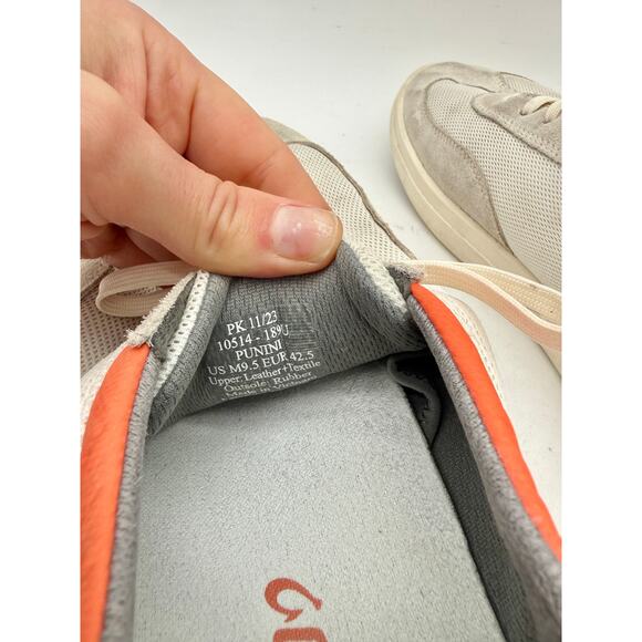 OluKai Men’s Punini Casual Sneakers Off White / Molten Orange Size 9.5 main image 6